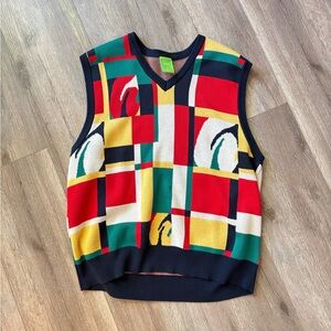 Colorful Geometric Patterned Vest